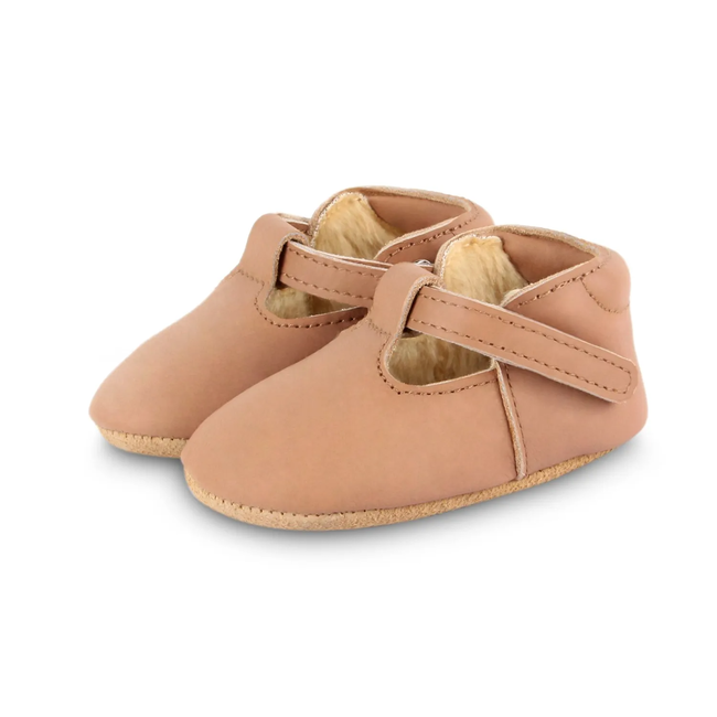 Donsje Donsje - Chaussures en Cuir Doublées Elia, Praline