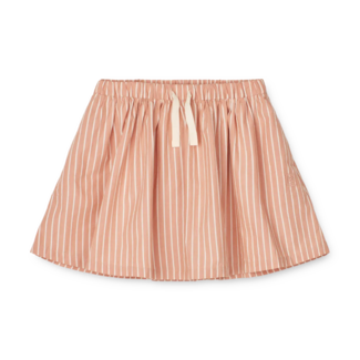 Liewood Liewood - Padua Organic Cotton Skirt, Stripes Tuscany Rose and Cream