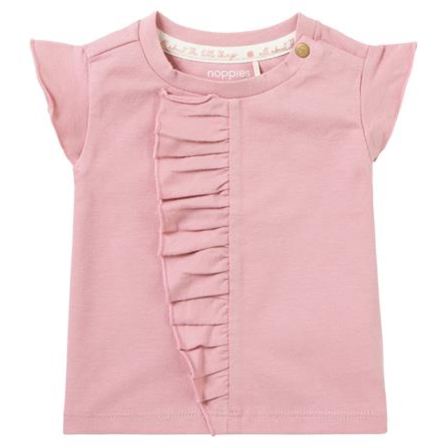 Noppies Noppies - Ruffle T-shirt New Castle, Dusty Rose