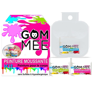 Gom.mee GOM.MEE - Foaming Body Paint Cleanser Gift Box, Blue, Green and Pink