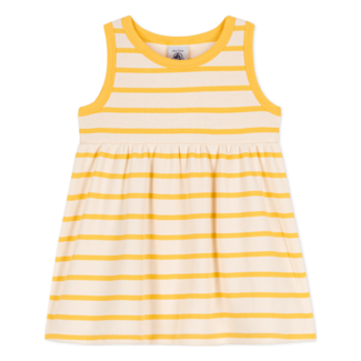 Petit Bateau Petit bateau - Sleeveless Dress, Yellow Stripes