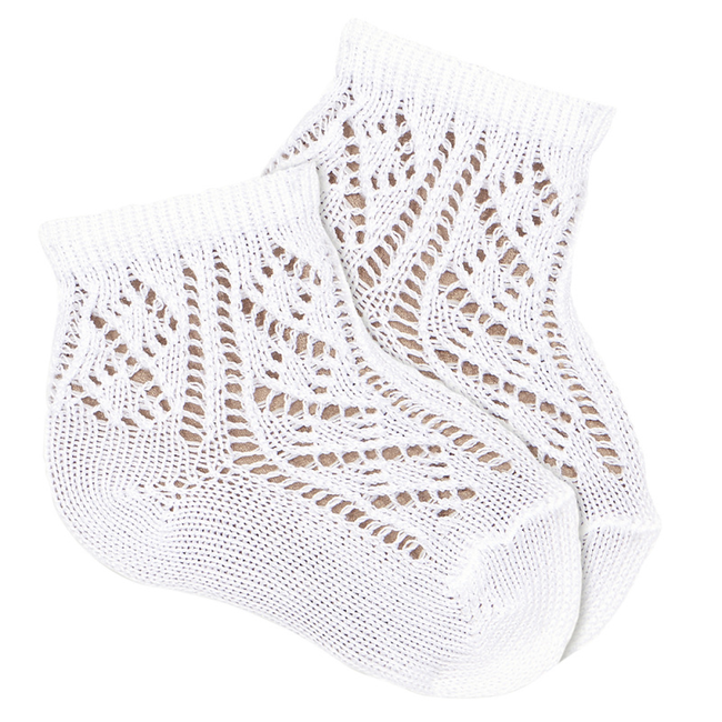 Condor Condor - Chaussettes à Motifs Ouverts Extra Fines, Blanc