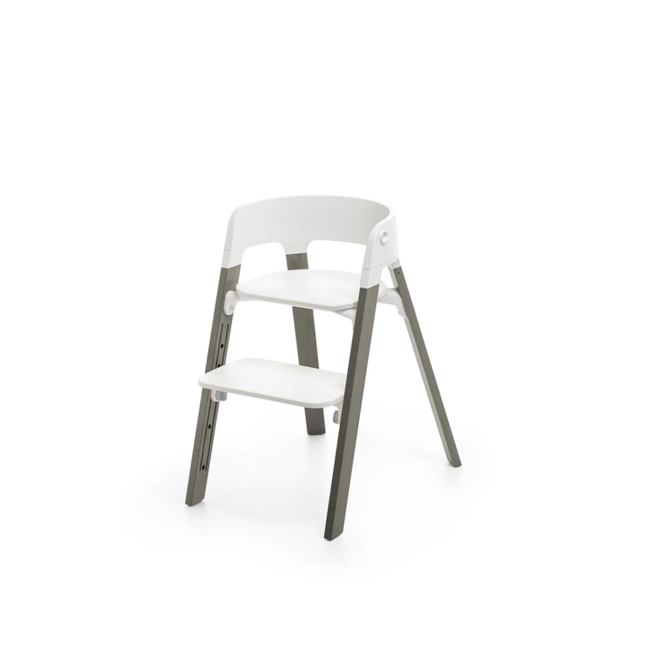 Stokke Stokke Steps - Chair, Hazy Grey Legs and White Seat