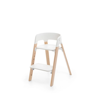Stokke Stokke Steps - Chair, Natural Legs and White Seat