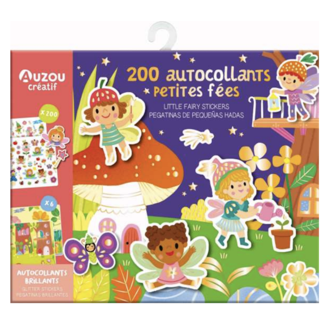 Auzou Auzou - My 200 Glitter Stickers Pack, Little Fairies