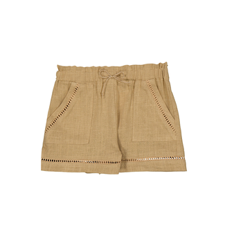 Mayoral Mayoral - Linen Shorts, Caramel