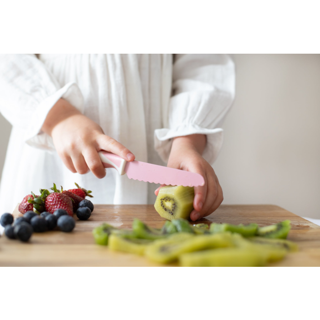 KiddiKutter Child Safe Knife, Sea Green Charlotte et Charlie