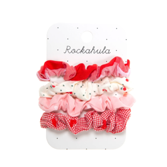 Rockahula Kids Rockahula Kids - Set of 4 Mini Scrunchies, Cherries Multi