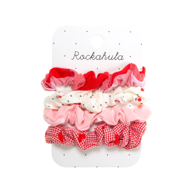 Rockahula Kids Rockahula Kids - Set of 4 Mini Scrunchies, Cherries Multi