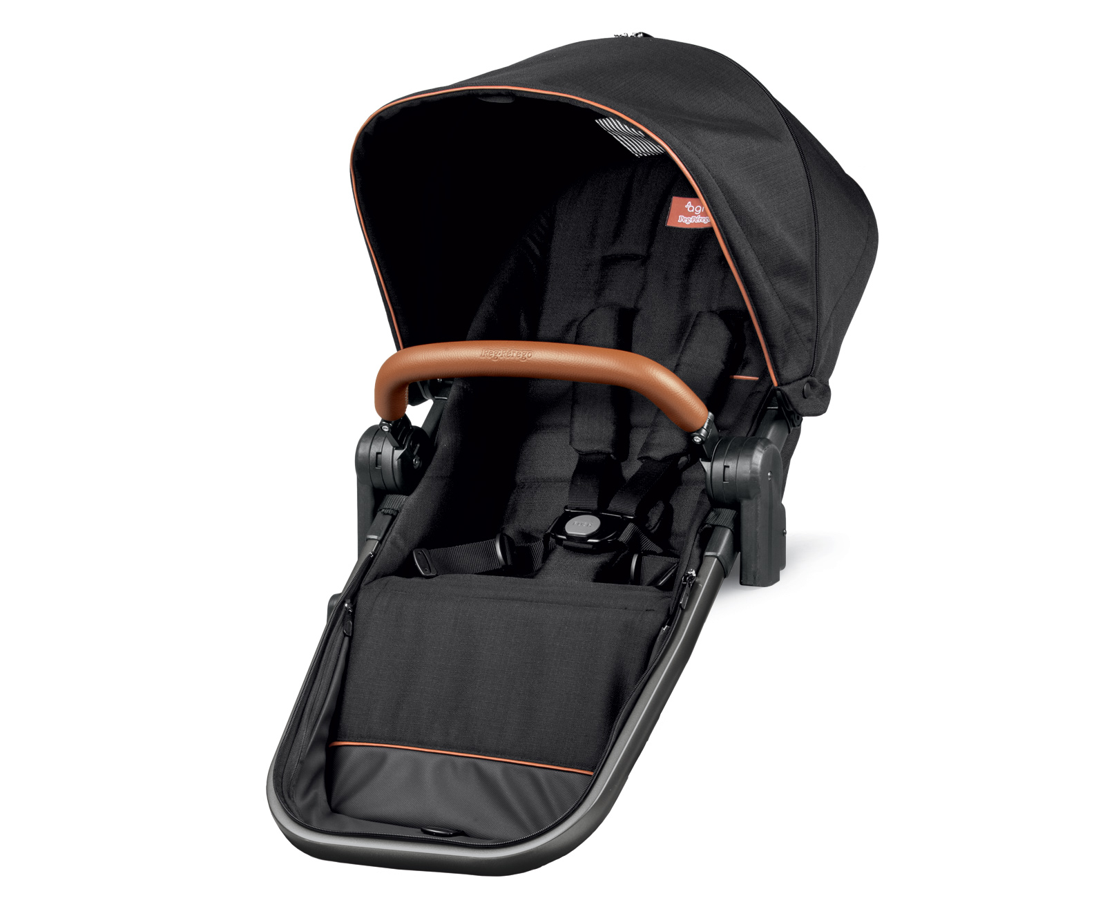 PegPerego Z4 Companion Seat for Stroller, Agio Black Charlotte et
