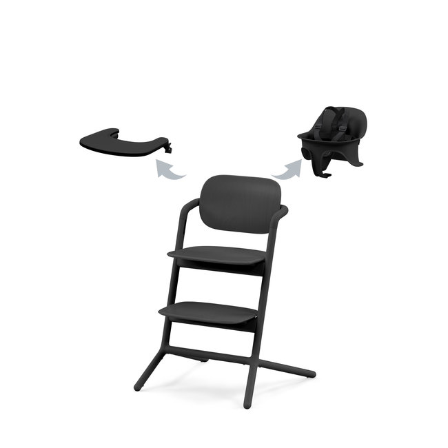 Cybex Cybex - Lemo 3-in-1 High Chair, Stunning Black