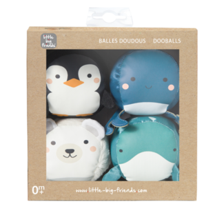 Little Big Friends - Set of 4 Dooballs, Ocean