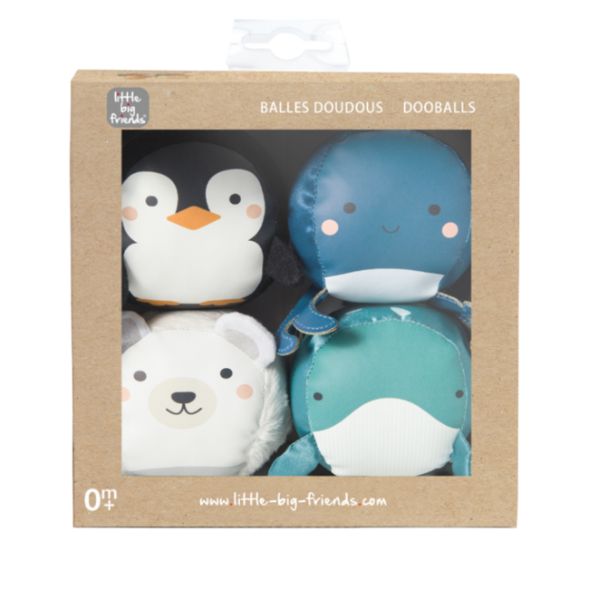 Little Big Friends - Set of 4 Dooballs, Ocean