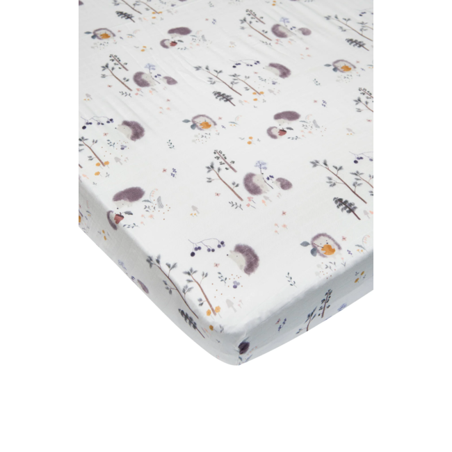 Loulou Lollipop Loulou Lollipop - Bamboo Fitted Crib Sheet, Hedgehogs