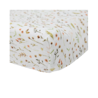 Little Unicorn Little Unicorn - Cotton Muslin Changing Pad Cover, Floral Field