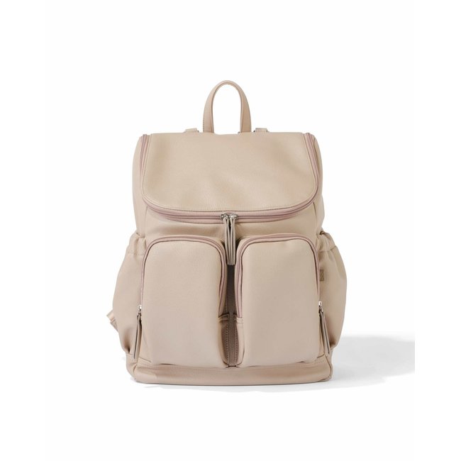 OiOi OiOi - Vegan Leather Nappy Backpack, Oat