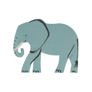 Meri Meri Meri Meri - Pack of 16 Paper Napkins, Elephant