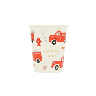 Meri Meri Meri Meri - Pack of 8 Paper Cups, Fireman