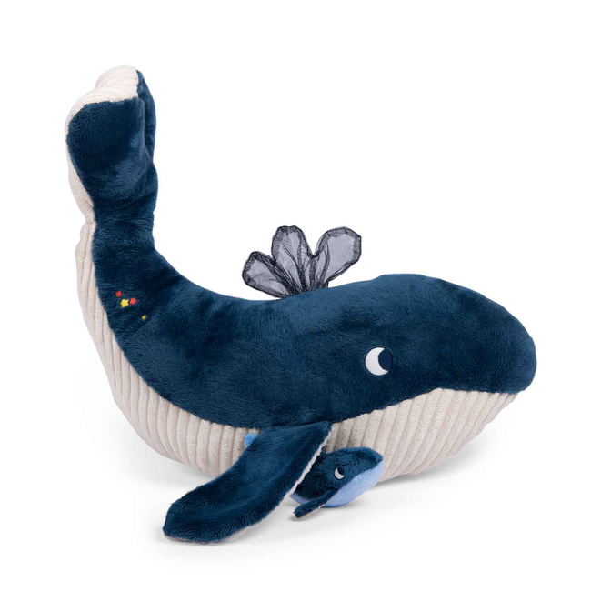 Moulin Roty Moulin Roty - Activity Plush Toy, Paulie's Adventures, Whale