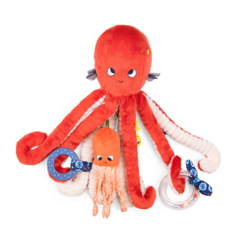 Moulin Roty Moulin Roty - Activity Plush Toy, Paulie's Adventures, Octopus