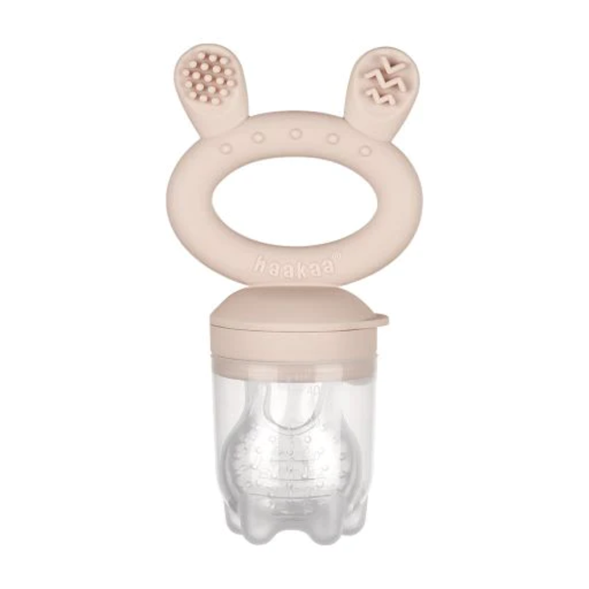 Haakaa Haakaa - Fresh Food Teether Feeder with Cover, Blush