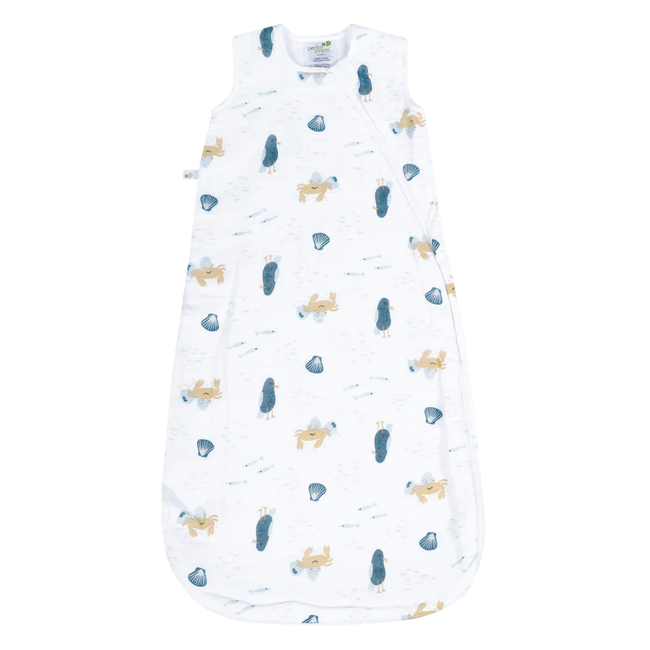 Perlimpinpin - Cotton Muslin Nap Bag 0.7 TOG, Crabs - Charlotte et