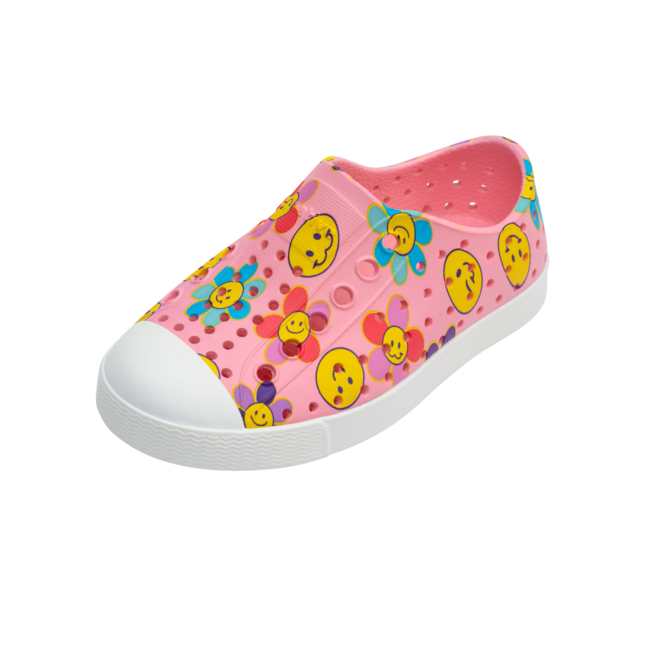 Native Jefferson Sugarlite Child Shoes Pink Smiley Charlotte