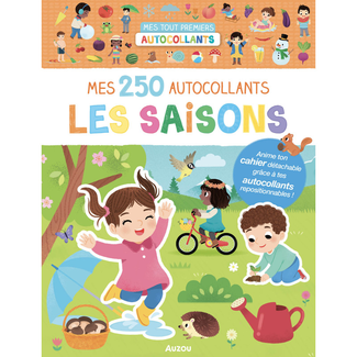 Auzou Auzou - Mes 250 Autocollants Repositionnables, Les Saisons