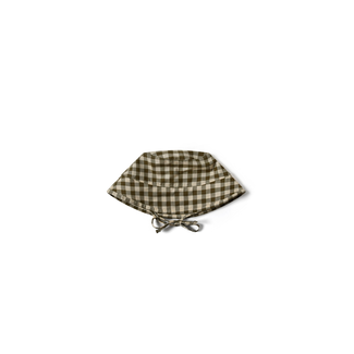 Organic Zoo Organic Zoo - Bucket Sun Hat, Olive Gingham