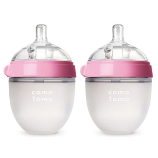 Como Tomo Como Tomo - Ensemble de 2 Bouteilles Touchés d'Allaitement 150ml, Rose