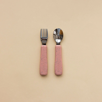Minika Minika - Fork and Spoon Set, Sorbet