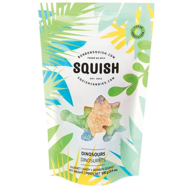 Squish Squish - Vegan Gummies 100g, Dinosours