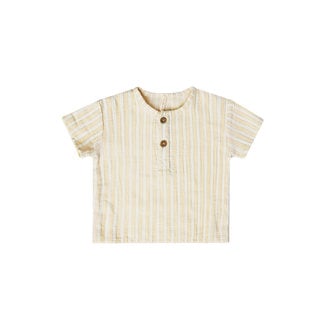 Quincy Mae Quincy Mae - Henry Woven Top, Vintage Stripe