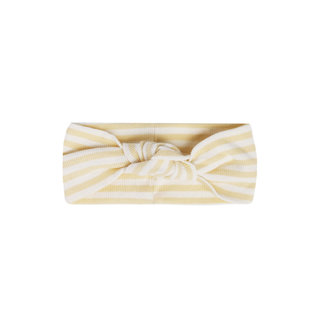Quincy Mae Quincy Mae - Knotted Headband, Yellow Stripe