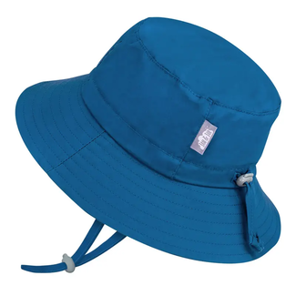 Jan & Jul Jan & Jul - Grow With Me Cotton Bucket Hat, Atlantic Blue