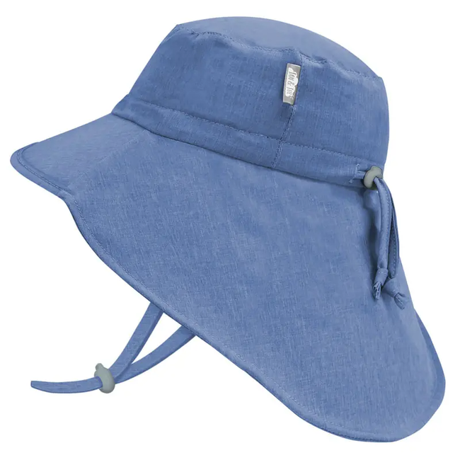 Jan & Jul Jan & Jul - Chapeau Soleil Ajustable Aventure Imperméable, Bleu Moyen