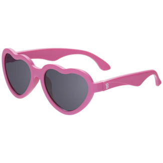 Babiators Babiators - Heart Sunglasses with Microfiber Bag, Paparazzi Pink