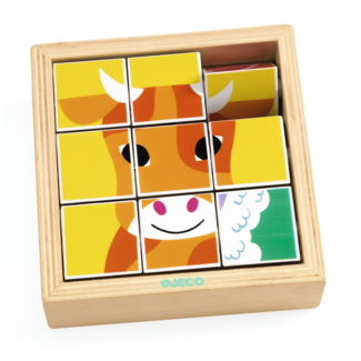 Djeco Djeco - Wooden Puzzle, Animoroll