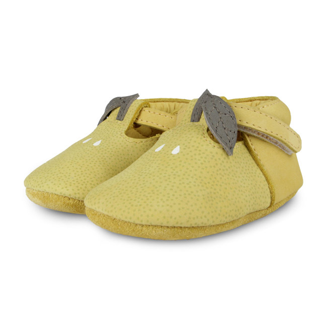 Donsje Donsje - Chaussures en Cuir Nanoe, Citron