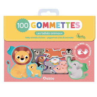 Auzou Auzou - My 100 Sticker Pack, Baby Animals
