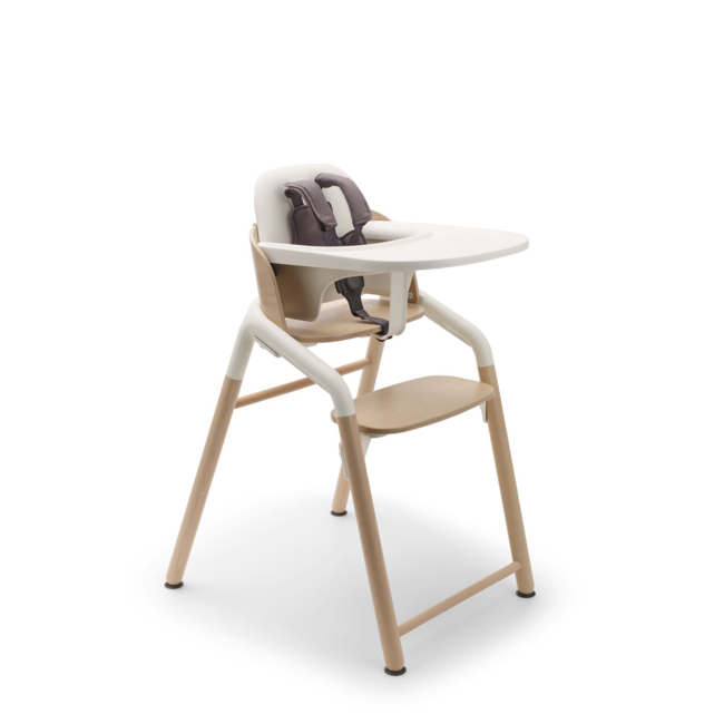 Bugaboo Bugaboo Giraffe - Chaise Haute Complète, Bois Neutre et Blanc