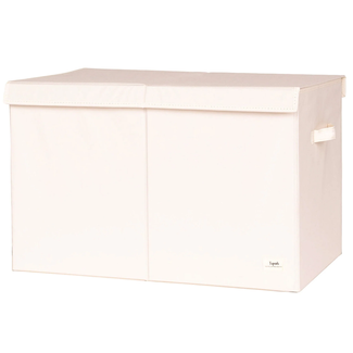 3 sprouts 3 Sprouts - Recycled Fabric Folding Storage Chest, Cream