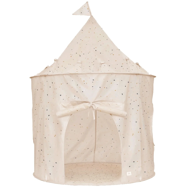 3 sprouts 3 Sprouts - Recycled Fabric Play Tent, Terrazzo Cream