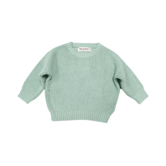Les petites natures Les petites natures - Knitted Sweater, Mint Cream
