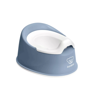 BabyBjörn BabyBjörn - Petit Pot Compact, Bleu Profond et Blanc