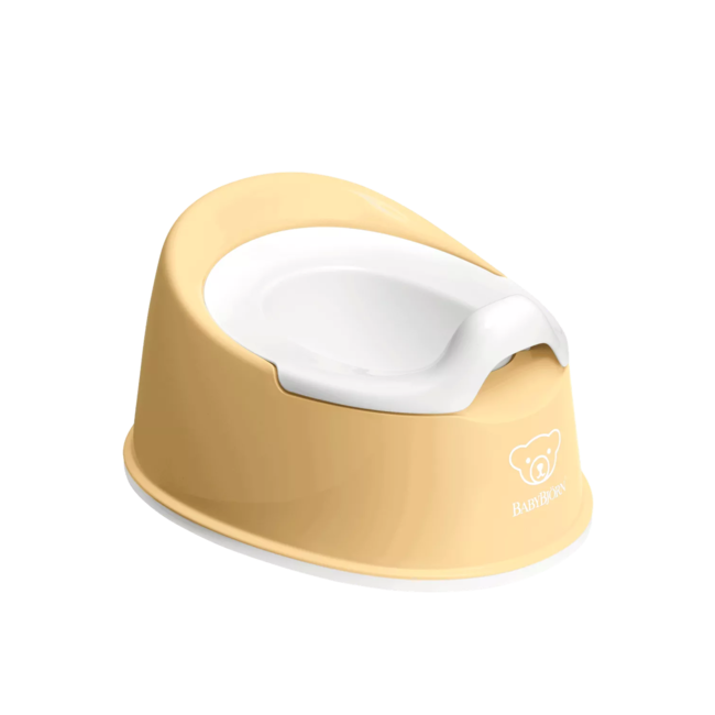 BabyBjörn BabyBjörn - Petit Pot Compact, Jaune Poudre et Blanc