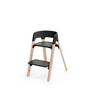 Stokke Stokke Steps - Chair, Natural Legs and Black Seat