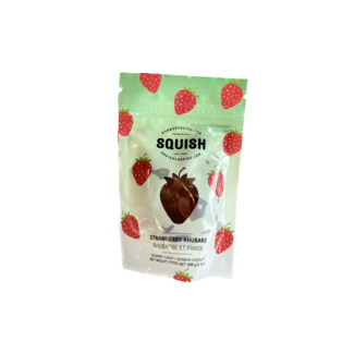 Squish Squish - Gummies 100g, Strawberry Rhubarb