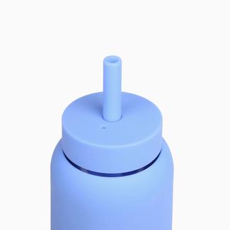 Bink Made Bink Made - Paille et Couvercle en Silicone pour Bouteille Mini, Bleuet