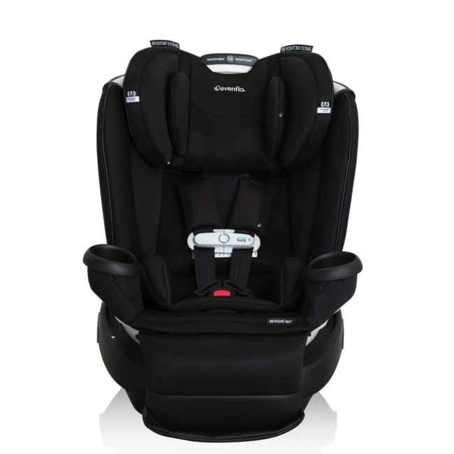 Evenflo Evenflo Gold Revolve360 - All-in-One Extend Rotational Car Seat with Sensorsafe, Onyx Black